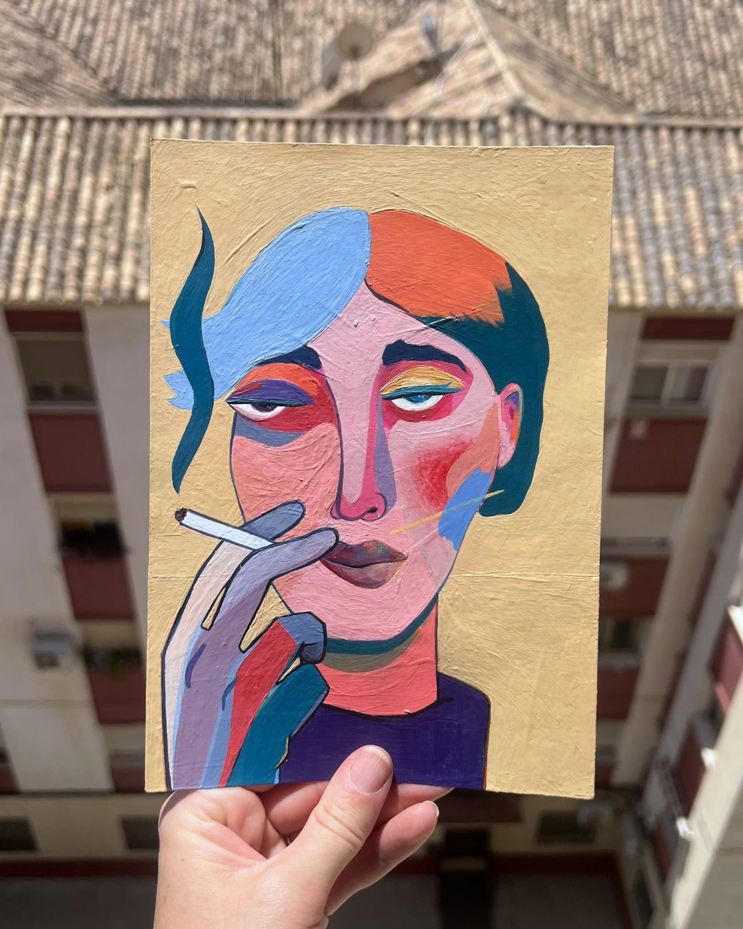 Portait of a Quirky One, Original Artwork, A5