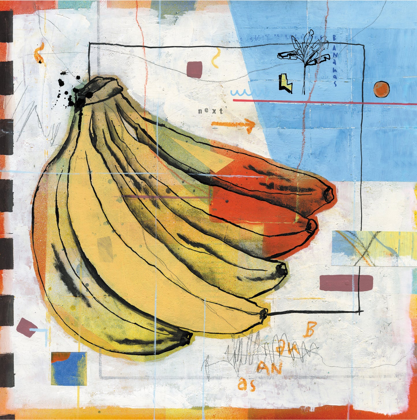 Bananas, 30 x 30 cm
