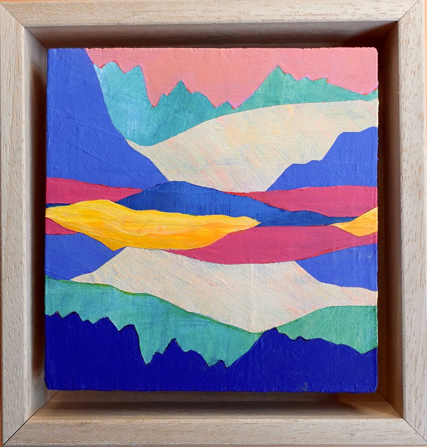 Interpreted Spanish Landscape, Original Artwork, 9,5 x 10 cm