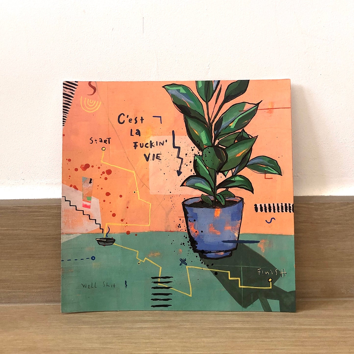 C'est La Vie, 20 x 20 cm