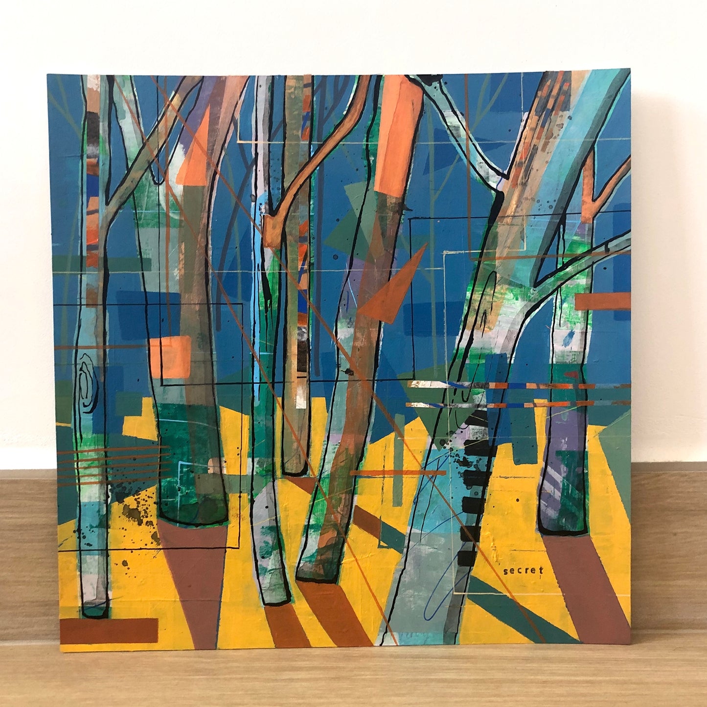 Forest by Night, 30 x 30 cm