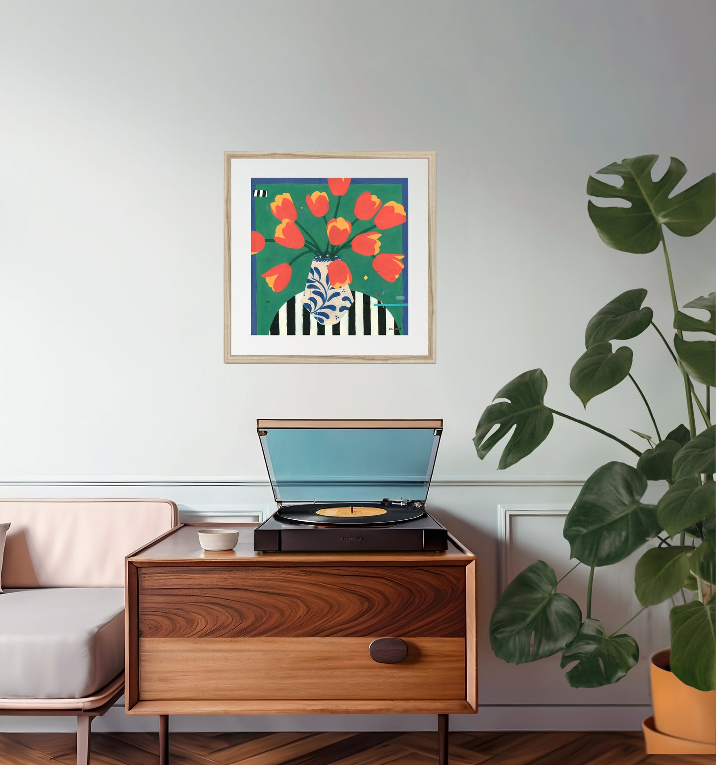 Dutch Tulips in Andalusia (a Metaphor), Framed & Mounted Print