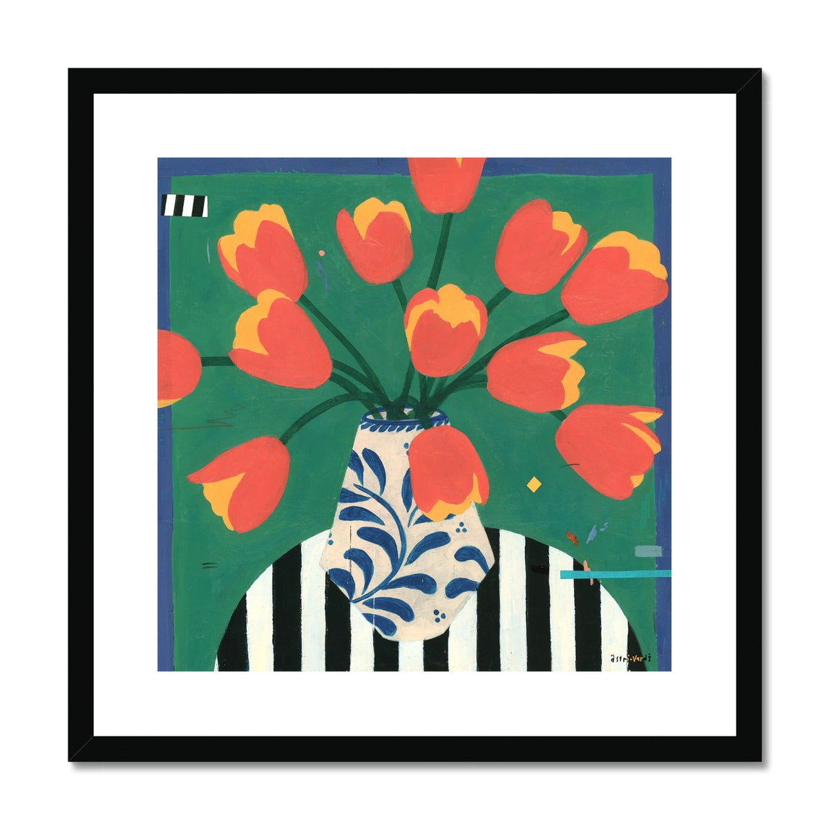 Dutch Tulips in Andalusia (a Metaphor), Framed & Mounted Print