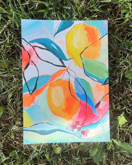 Bright Lemons #2, Original Artwork, A5