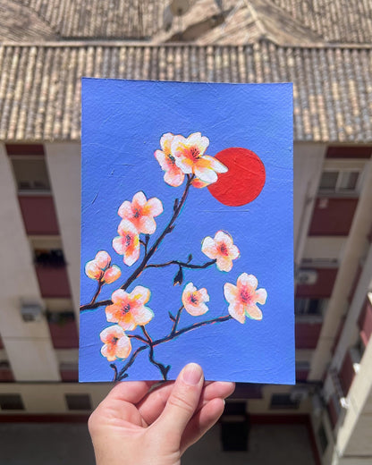 Almond Blossom, Original Artwork, A5
