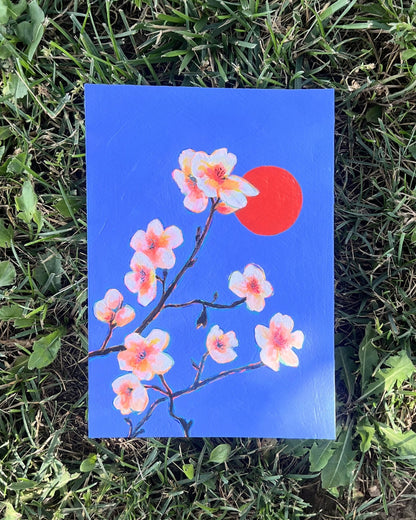 Almond Blossom, Original Artwork, A5