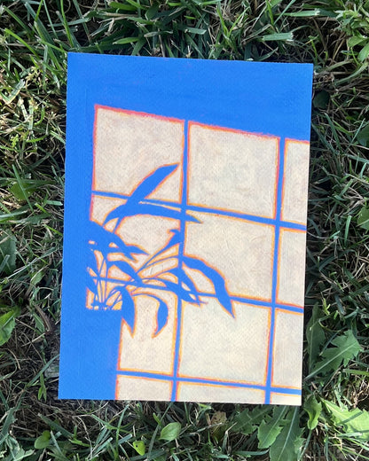The Blue Golden Hour, Original Artwork, A5