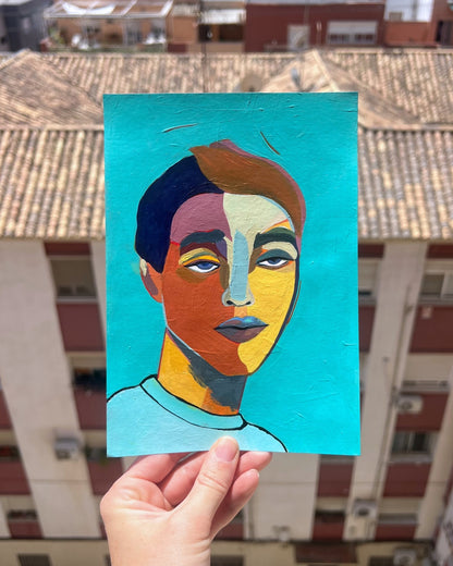 Portrait of a Boy, Original Artwork, A5