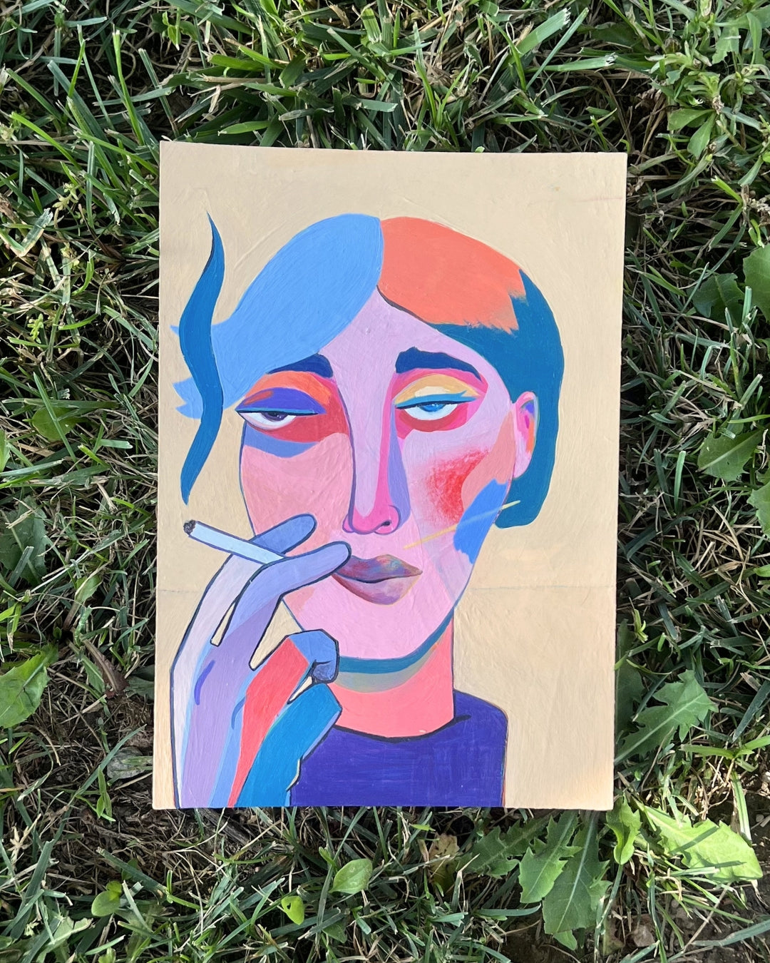 Portait of a Quirky One, Original Artwork, A5