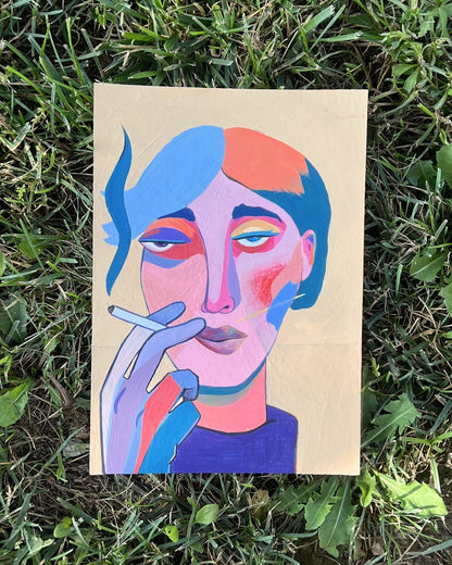Portait of a Quirky One, Original Artwork, A5