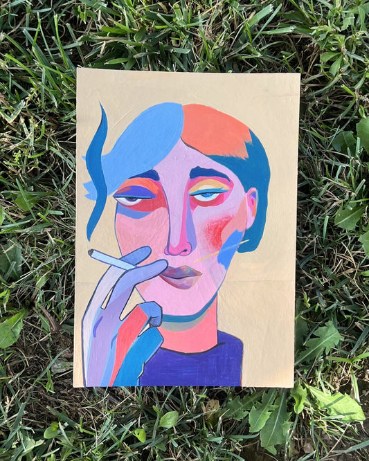 Portait of a Quirky One, Original Artwork, A5