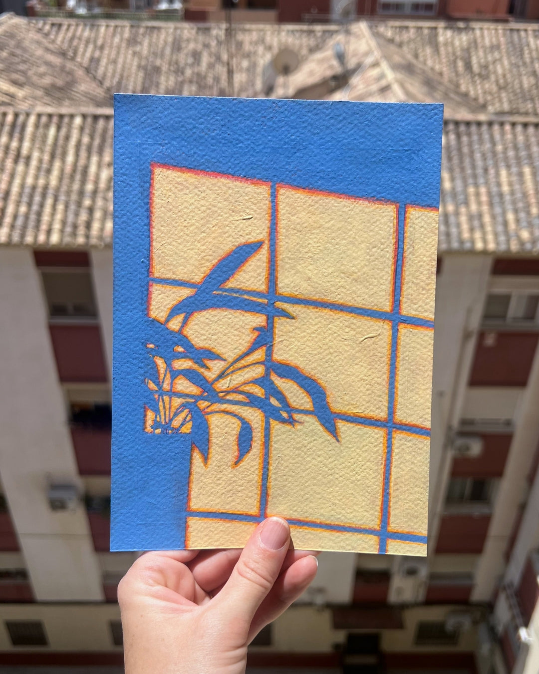 The Blue Golden Hour, Original Artwork, A5