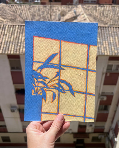 The Blue Golden Hour, Original Artwork, A5