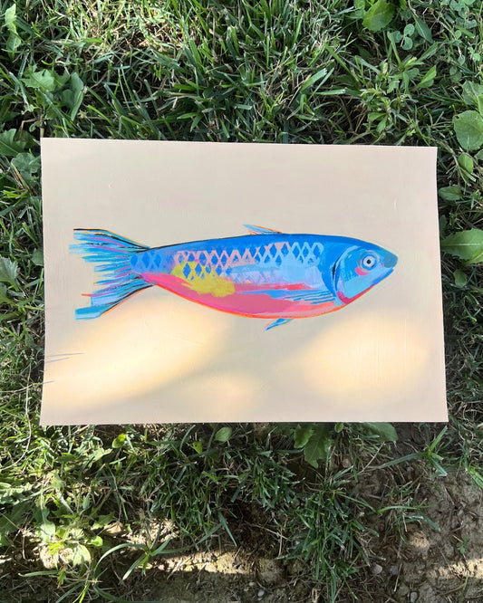 Sardine for summer, Original Artwork, A4