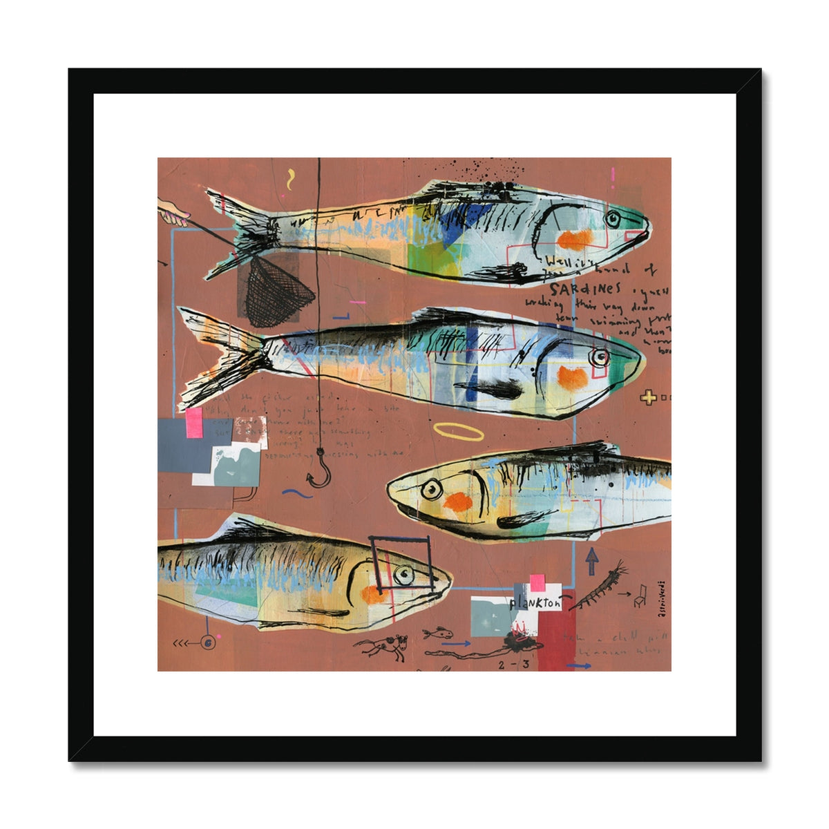 Sardines, Framed & Mounted Print