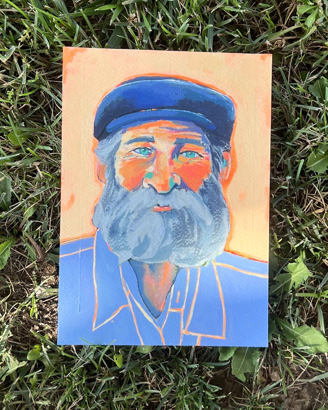 Portait of a Fisherman, Original Artwork, A5