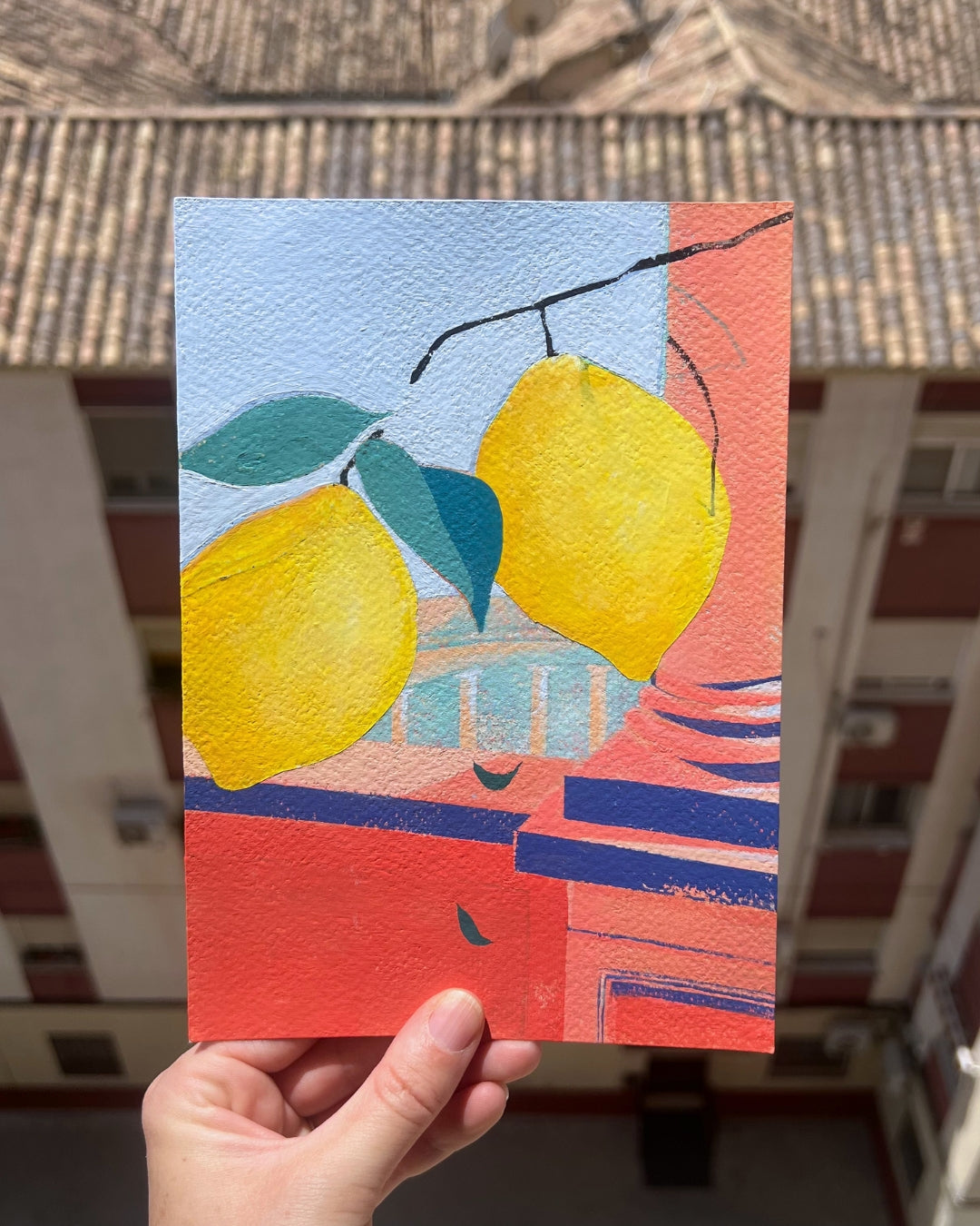 Alhambra Lemon, Original Artwork, A5
