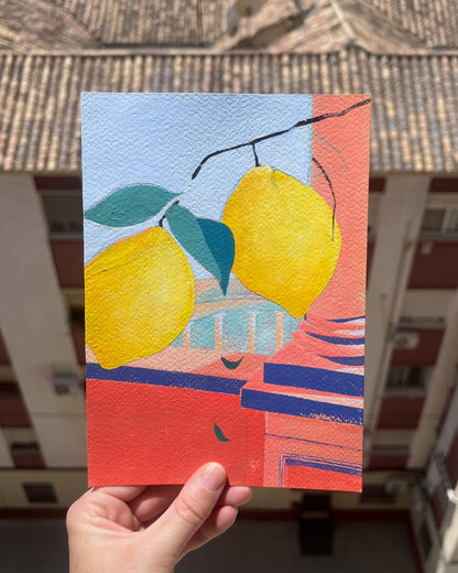 Alhambra Lemon, Original Artwork, A5