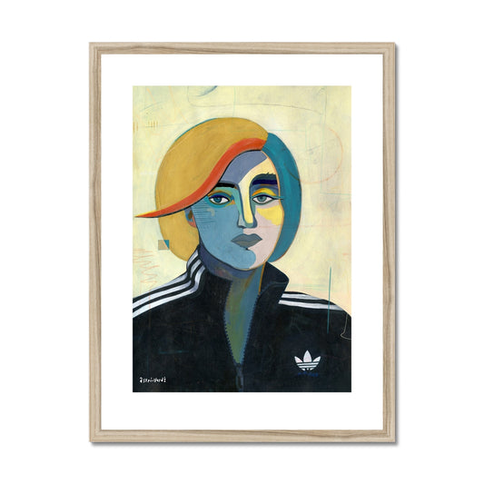 Margot in Adidas, Framed & Mounted Print