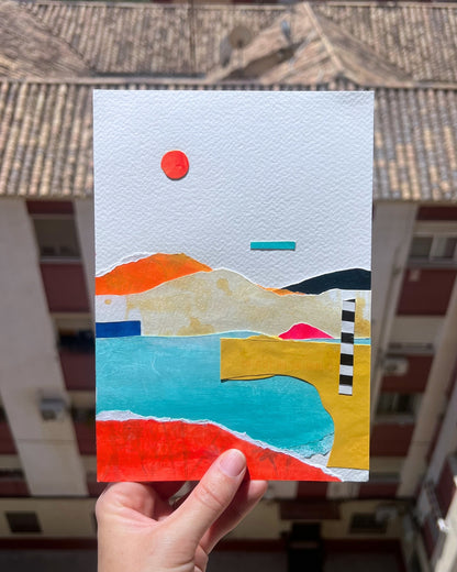 Paper Landscape, Original Artwork, A5