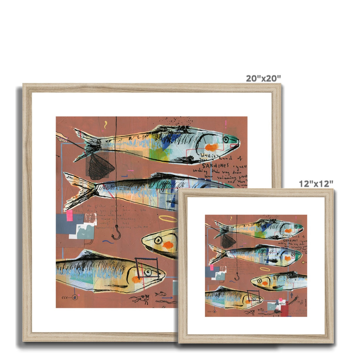 Sardines, Framed & Mounted Print