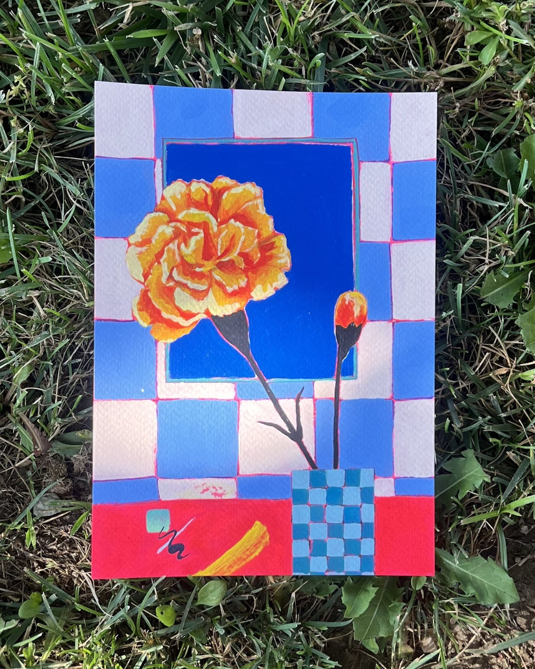 Carnation, Original Artwork, A5