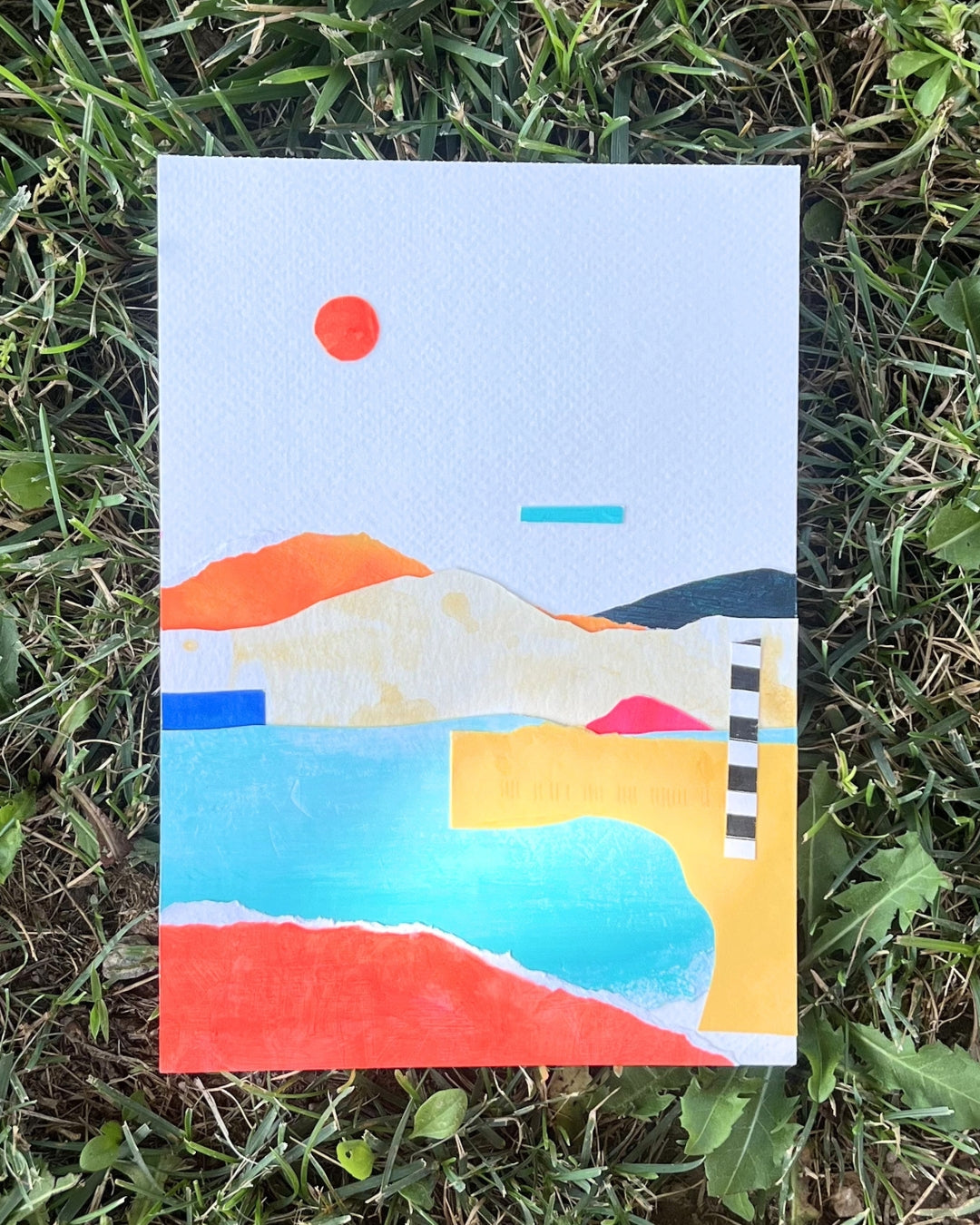 Paper Landscape, Original Artwork, A5