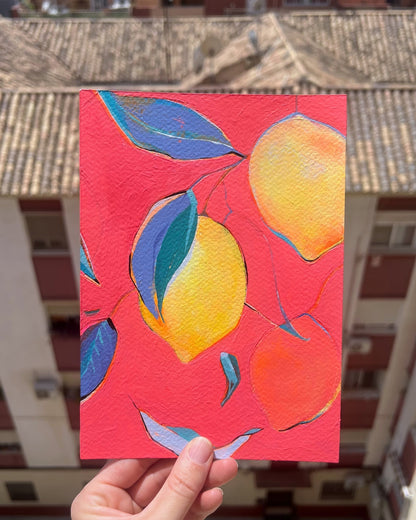 Lemons, Original Artwork, A5