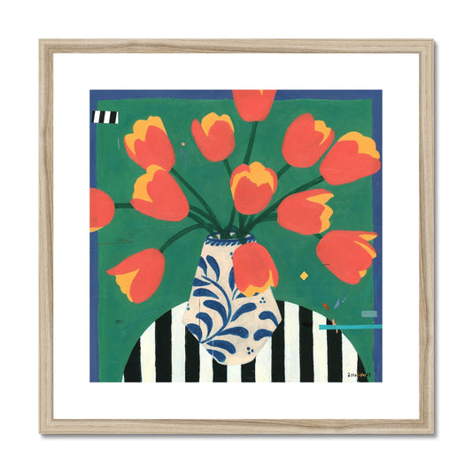 Dutch Tulips in Andalusia (a Metaphor), Framed & Mounted Print