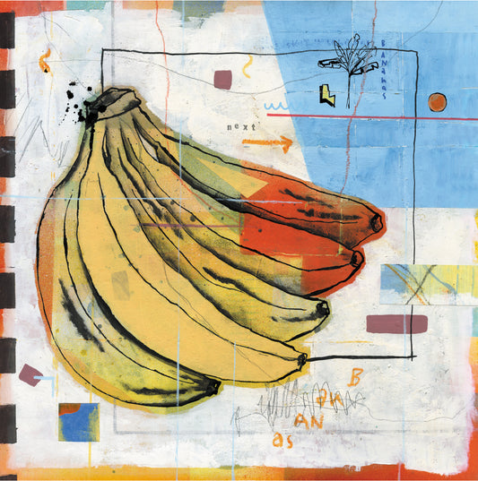 Bananas, 30 x 30 cm