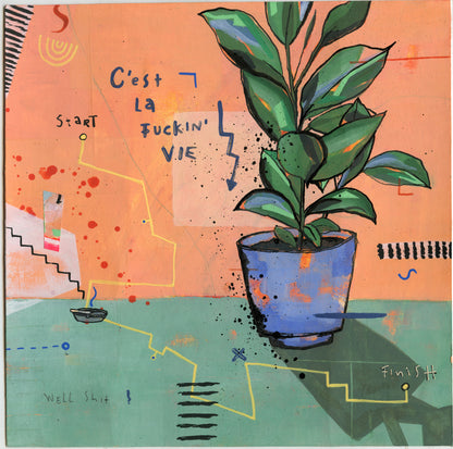 C'est La Vie, 20 x 20 cm
