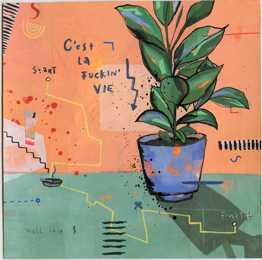 C'est La Vie, 20 x 20 cm