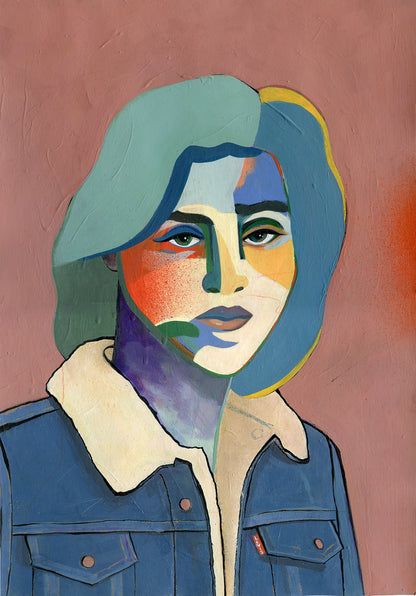 Carmen in Levi's, 29,7 x 42 cm