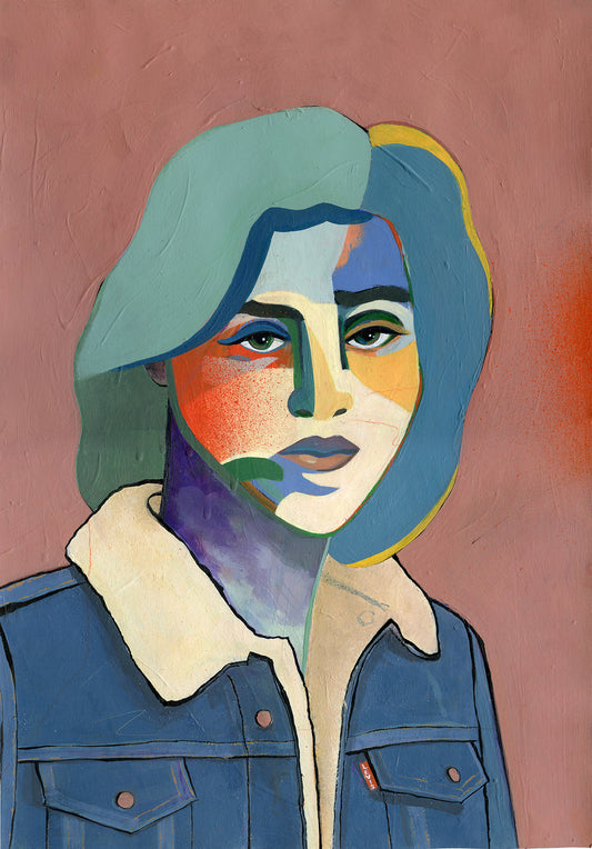 Carmen in Levi's, 29,7 x 42 cm
