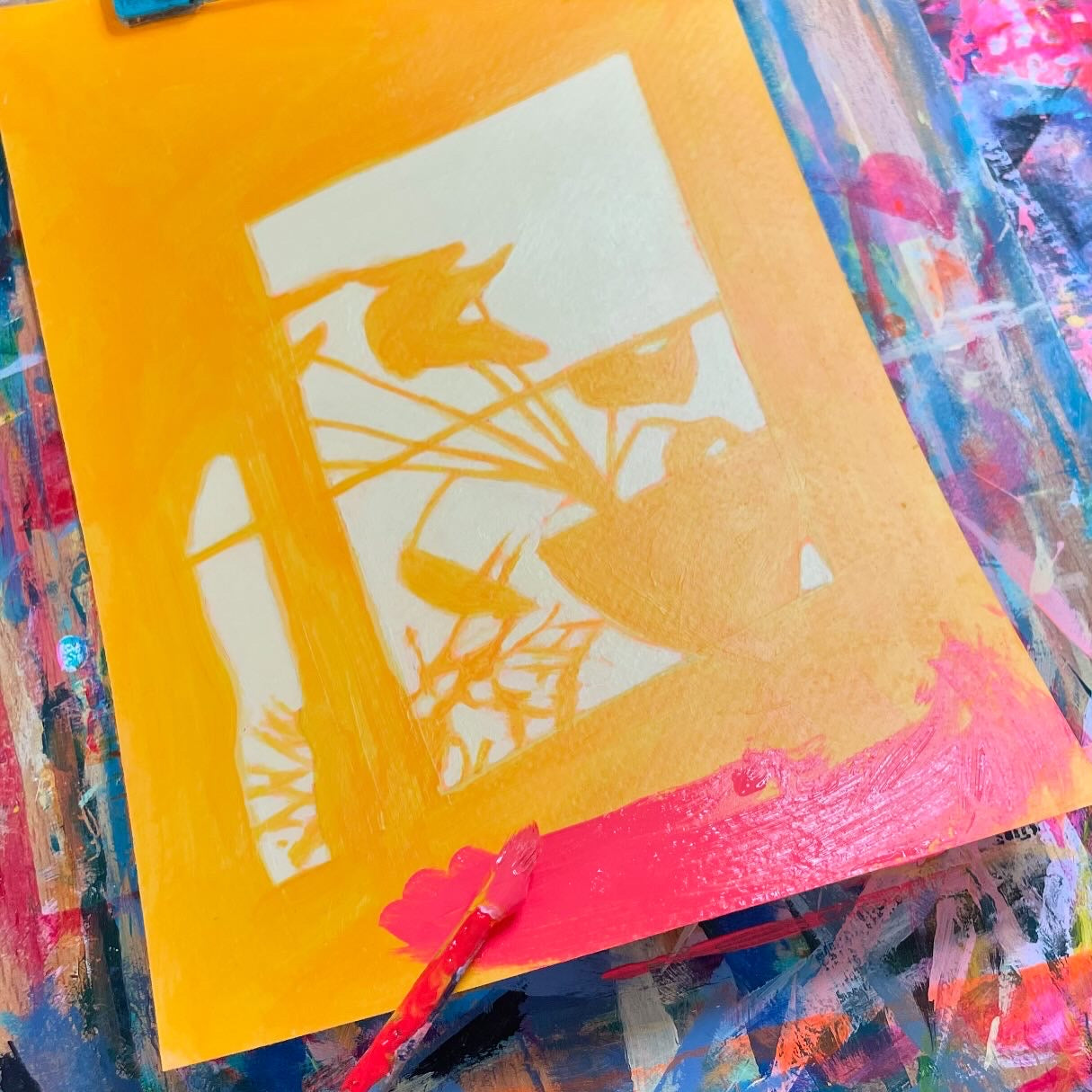Golden Hour, Original Artwork, A5