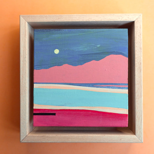 The Moonrise, Original Artwork, 9,5 x 10 cm