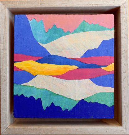 Interpreted Spanish Landscape, Original Artwork, 9,5 x 10 cm