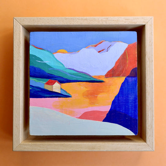 A Bit of Peace and Quiet, Original Artwork, 10 x 9,5 cm