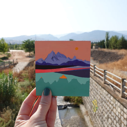 The Reflection, Original Artwork, 9,5 x 10 cm