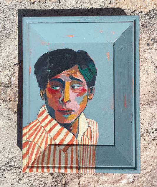 Man in Stripes, 15 x 20 cm