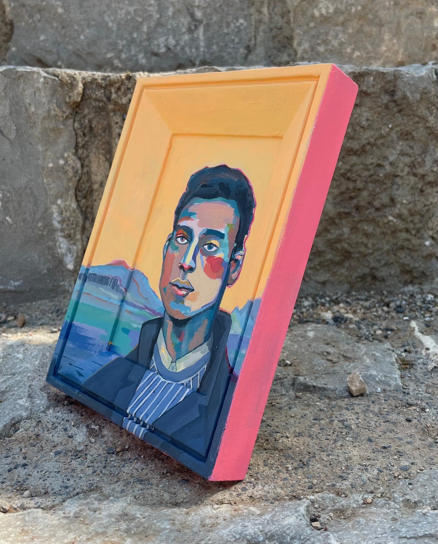 Man in the Mountains, 15 x 20 cm