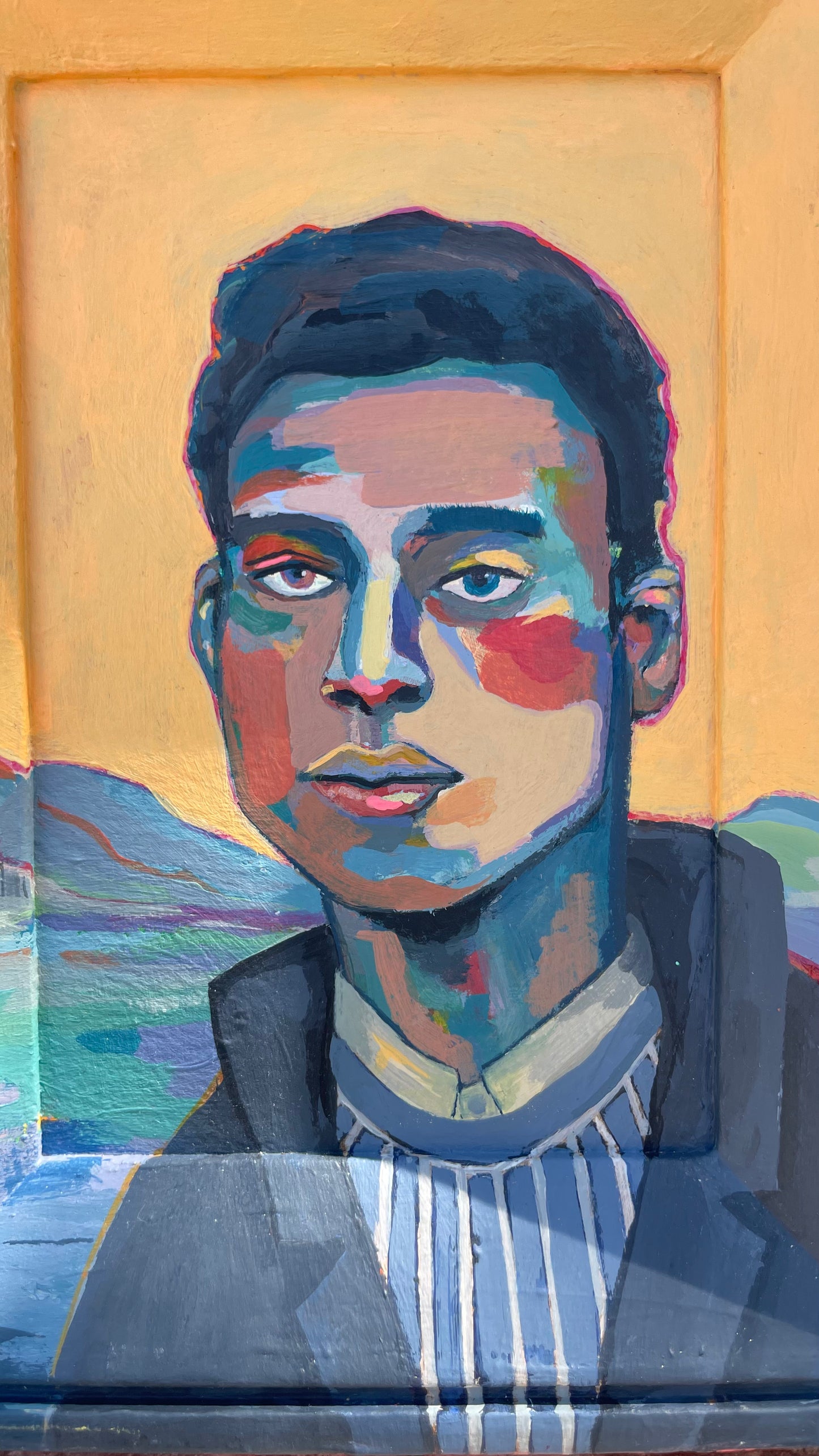 Man in the Mountains, 15 x 20 cm
