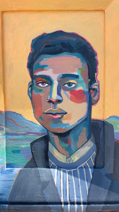 Man in the Mountains, 15 x 20 cm