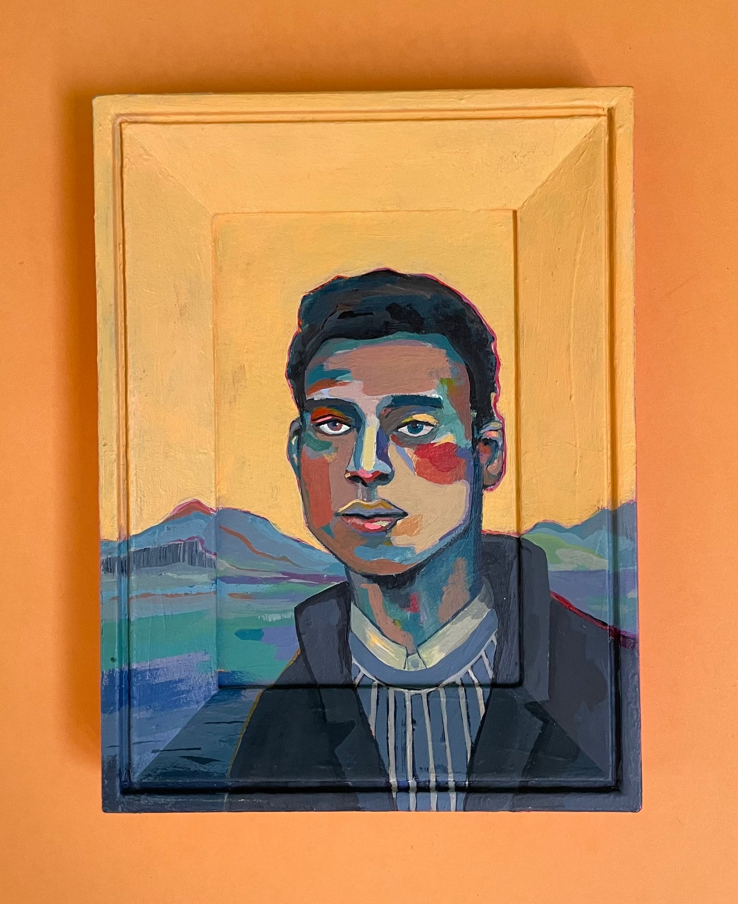 Man in the Mountains, 15 x 20 cm
