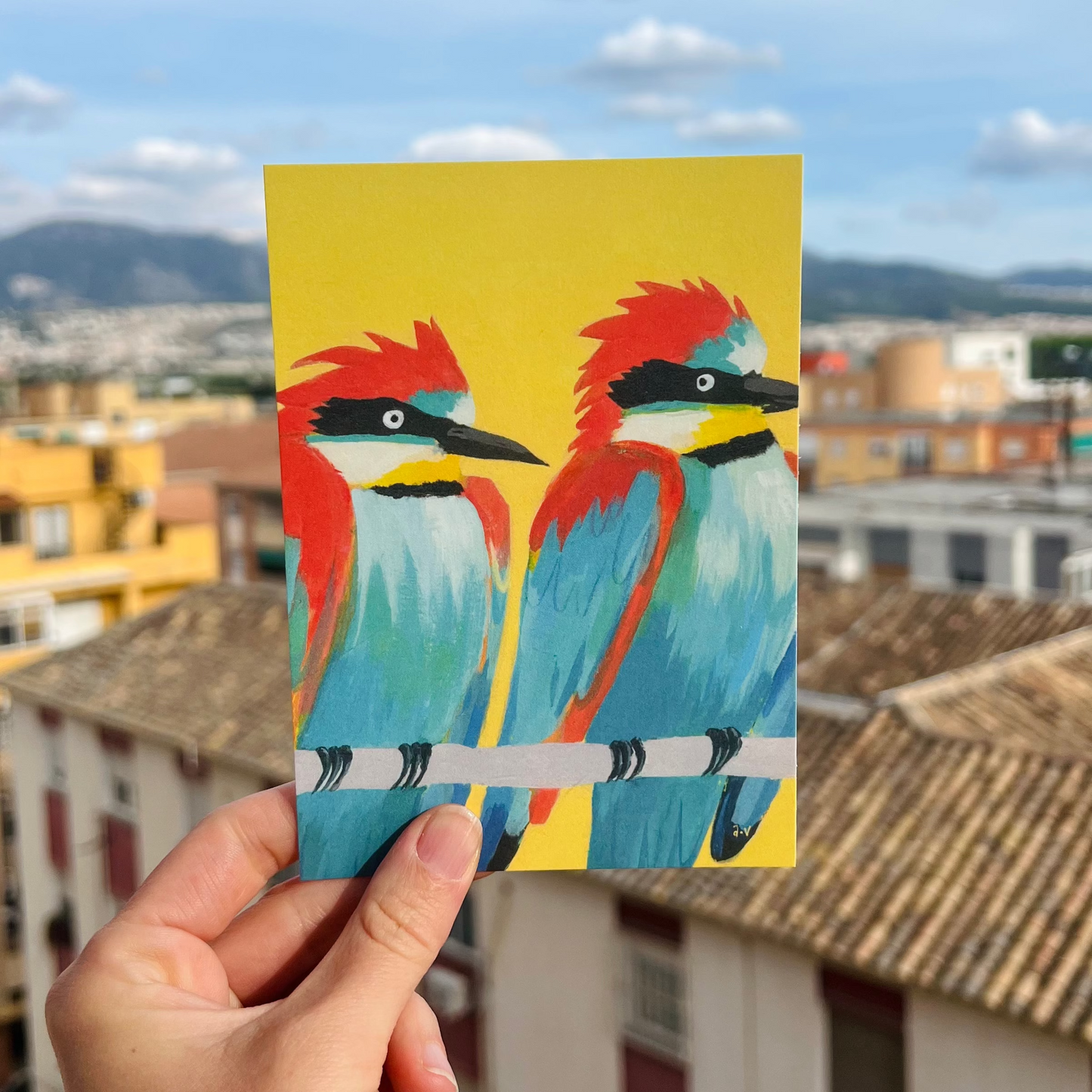 Bee-eaters, Limited Edition Postcard (Postart 8)