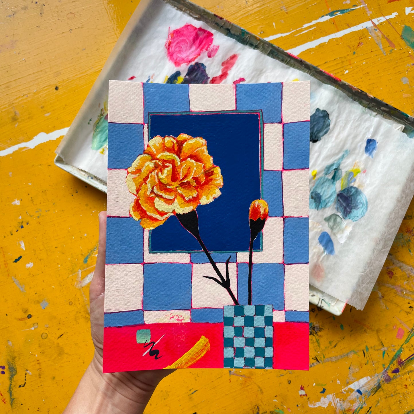 Carnation, Original Artwork, A5