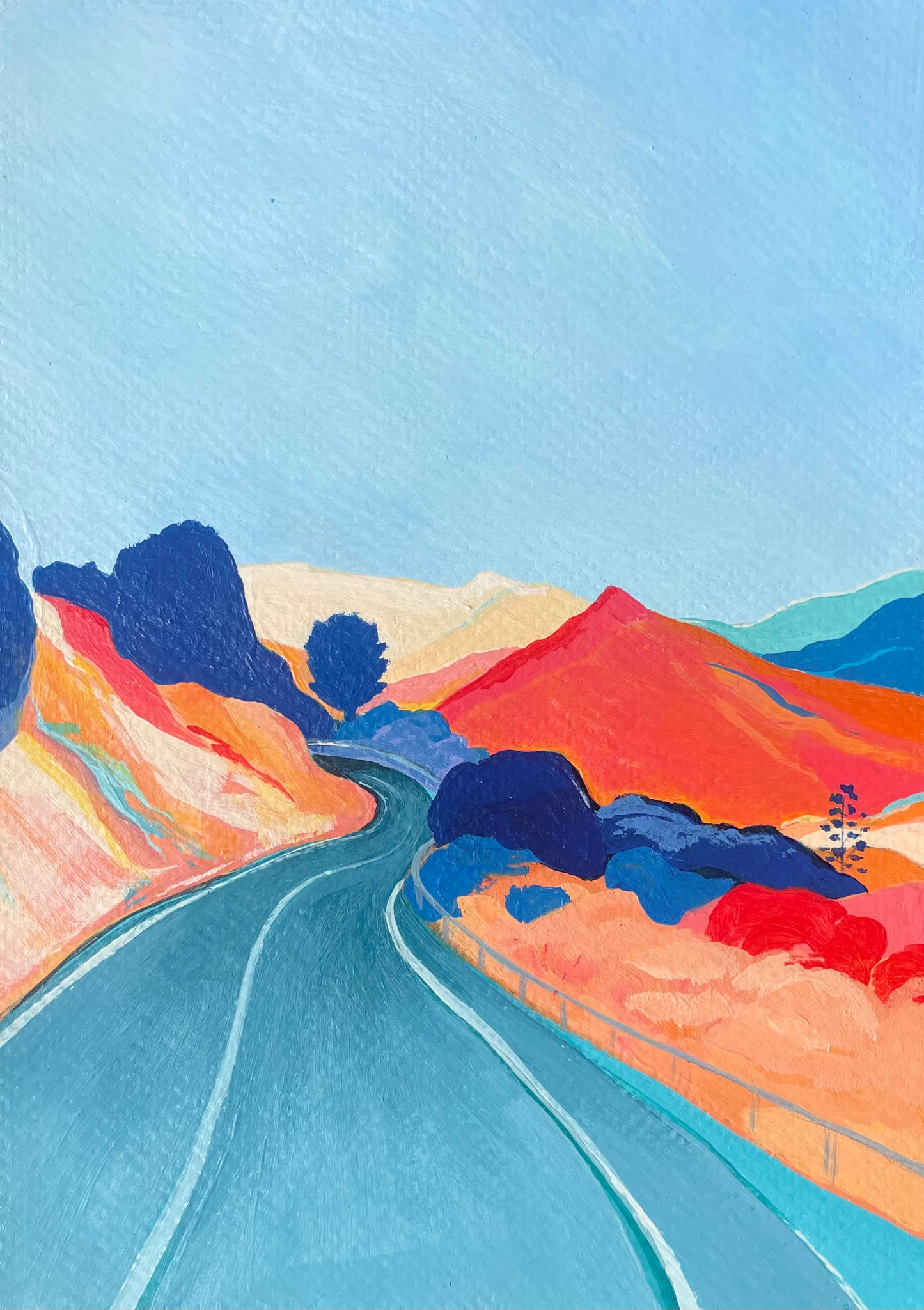A Casual Ride, Original Artwork, A5