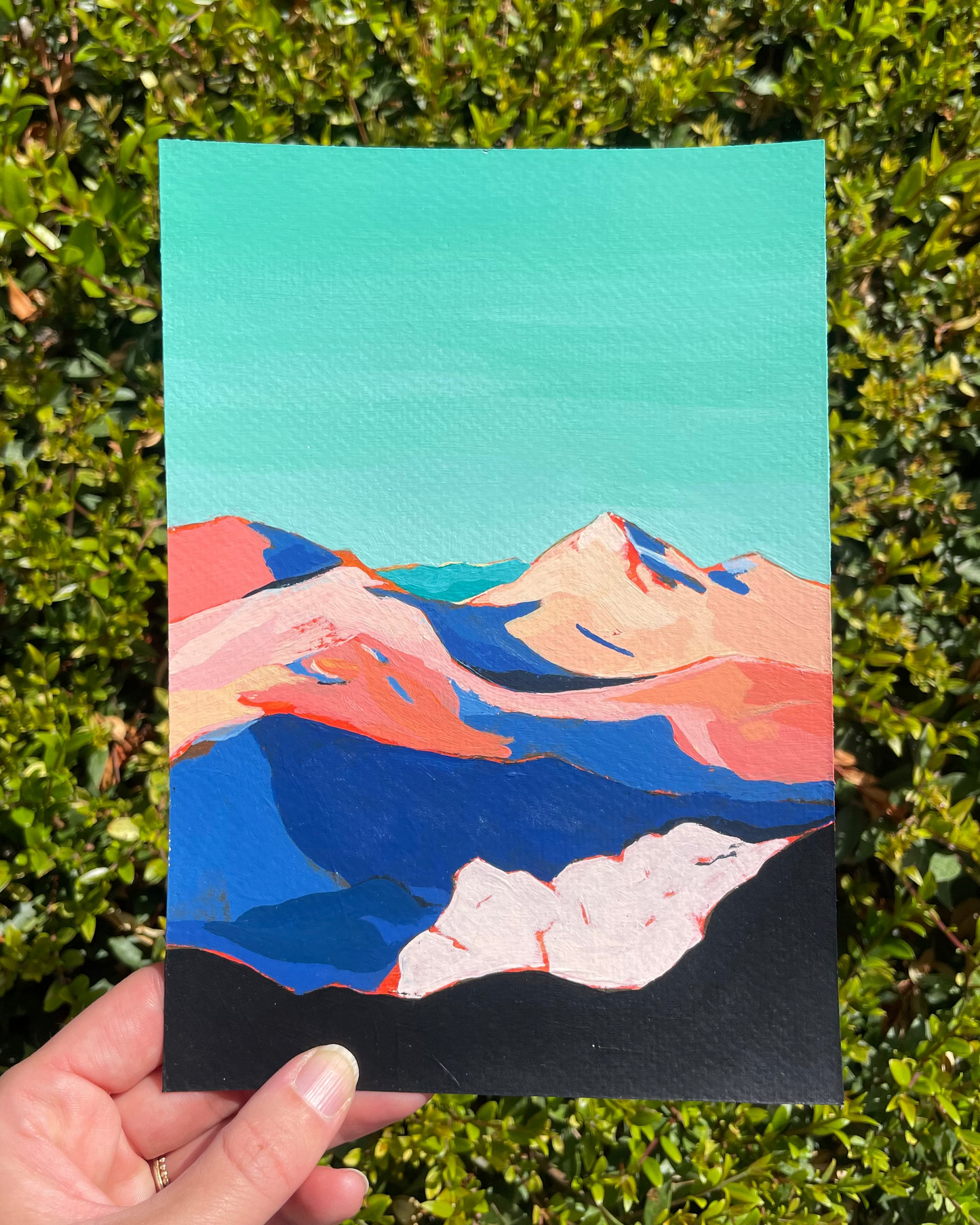 A Morning Ride, Original Artwork, A5