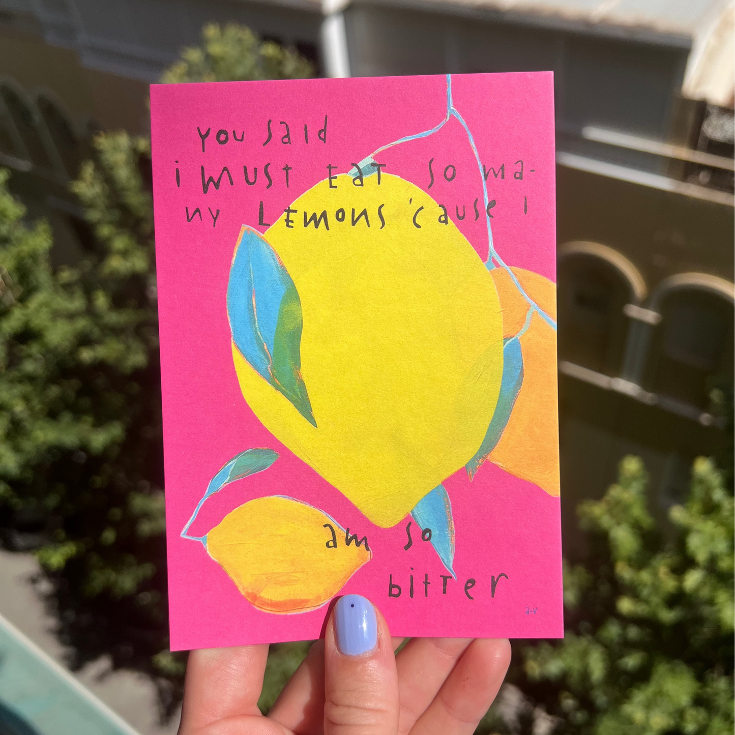 Kate's Lemons, Postcard