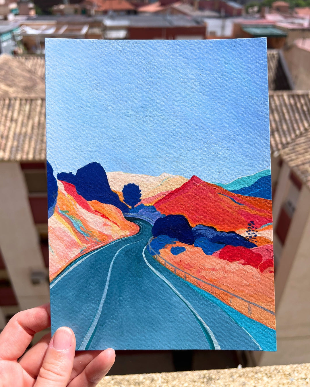 A Casual Ride, Original Artwork, A5